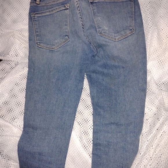 FRAME Distressed Blue Women's Jeans - Picture 4 of 4